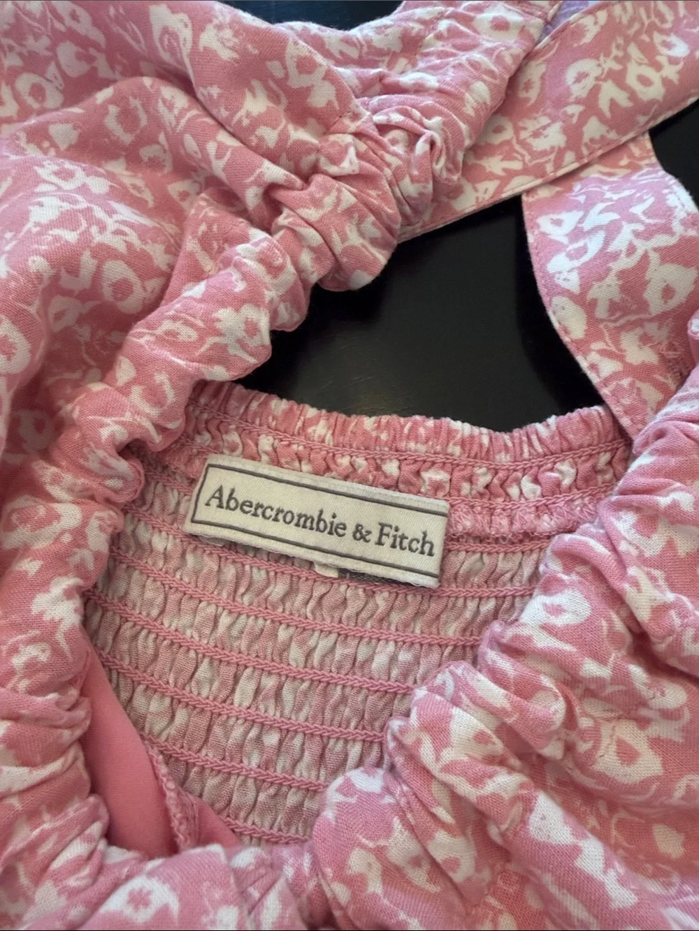 Abercrombie & Fitch Pink Floral Crisscross Sundress